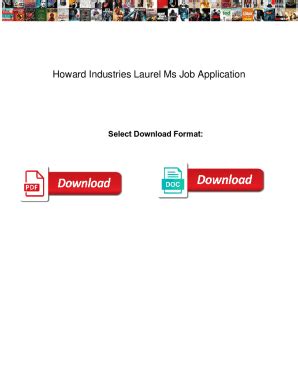 Apply Now: Careers And Jobs At Howard Industries