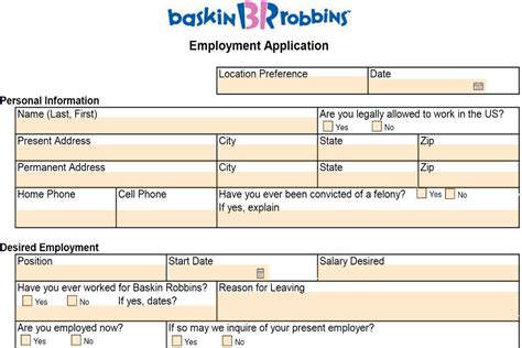 Baskin Robbins Job Application Made Easy