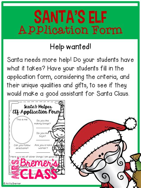 Become A Part Of Santas Team Elf Application Guide