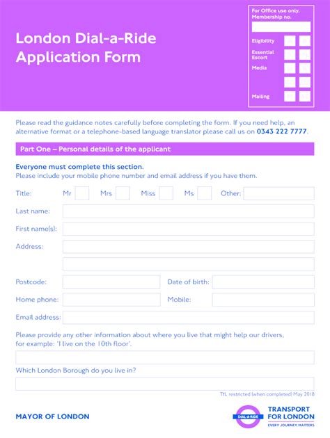 Dial A Ride Application Form Phoenix Made Easy