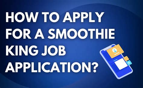 Smoothie King Job Application Pdf Download Guide